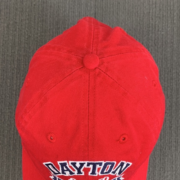 Dayton Flyers Baseball Hat Mens OSFA Red Strapback J America Sportswear - Picture 6 of 15